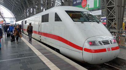 High-speed ICE train from Cologne to Berlin