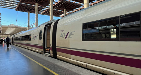 2nd class on a Spanish S103 AVE train