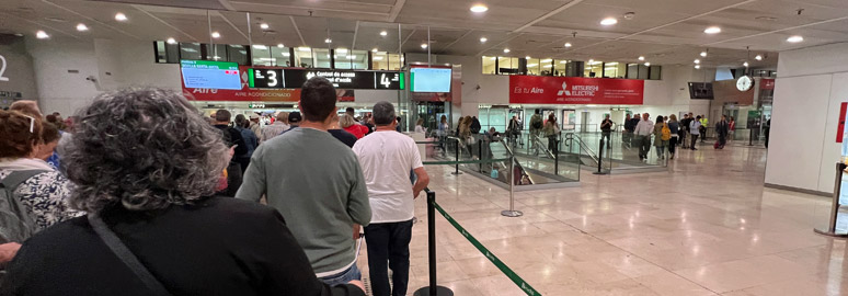 Departures area at Barcelona Sants