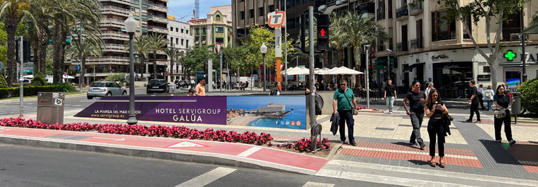 Entrance to Luceros tram station for Benidorm