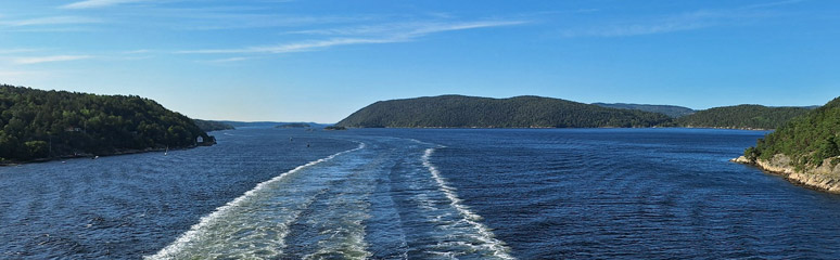 View from Color Line ferry to Oslo