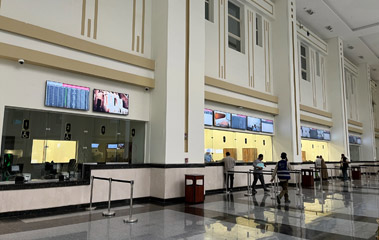 Cairo Bashtil station ticket windows