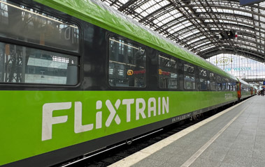 A Flixtrain from Cologne to Berlin