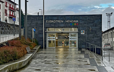 Hendaia Euskoten station, for trains to San Sebastian