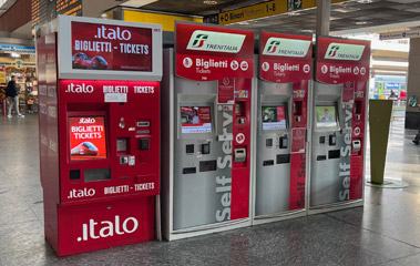 Self-service ticket machines