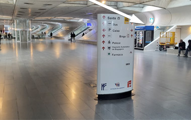 Luggage lockers at Lisbon Oriente