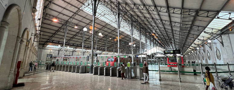 Lisbon Rossio trainshed