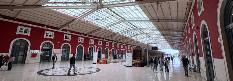 Lisbon Santa Apolonia trainshed