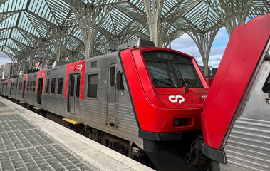 Lisbon suburban train at Lisbon Oriente