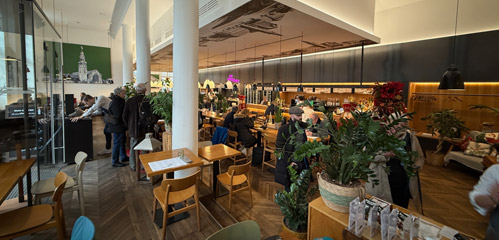 Cafe at Luxembourg station