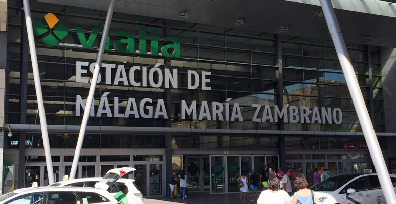 Malaga Maria Zambrano entrance