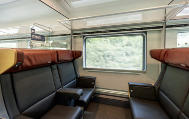 Business class 4-seat compartment in a new generation railjet