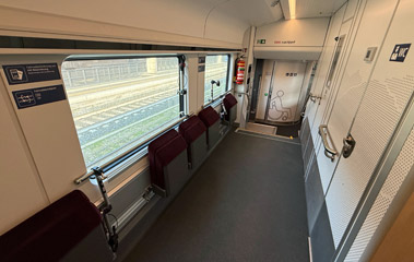 Bike area in a new generation railjet