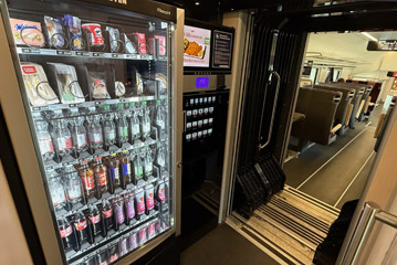 Vending machines in a new generation railjet