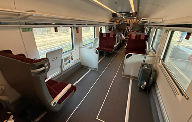 Wheelchair space in a new generation railjet