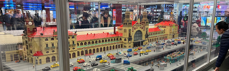 Lego model of Prague station