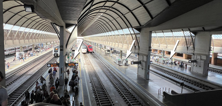 Seville Santa Justa platforms