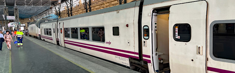 Alvia train from Santander to Madrid