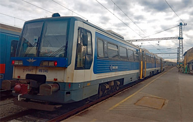 Hungarian train from Szeged to Subotica