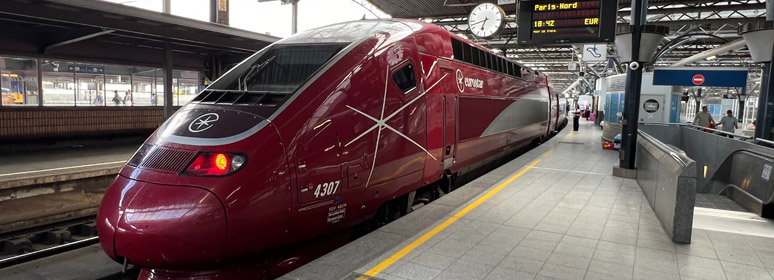 A Eurostar (formerly Thalys) to Paris at Brussels Midi