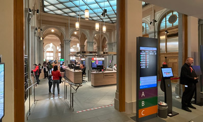 Inside Zurich HB SBB ticket office